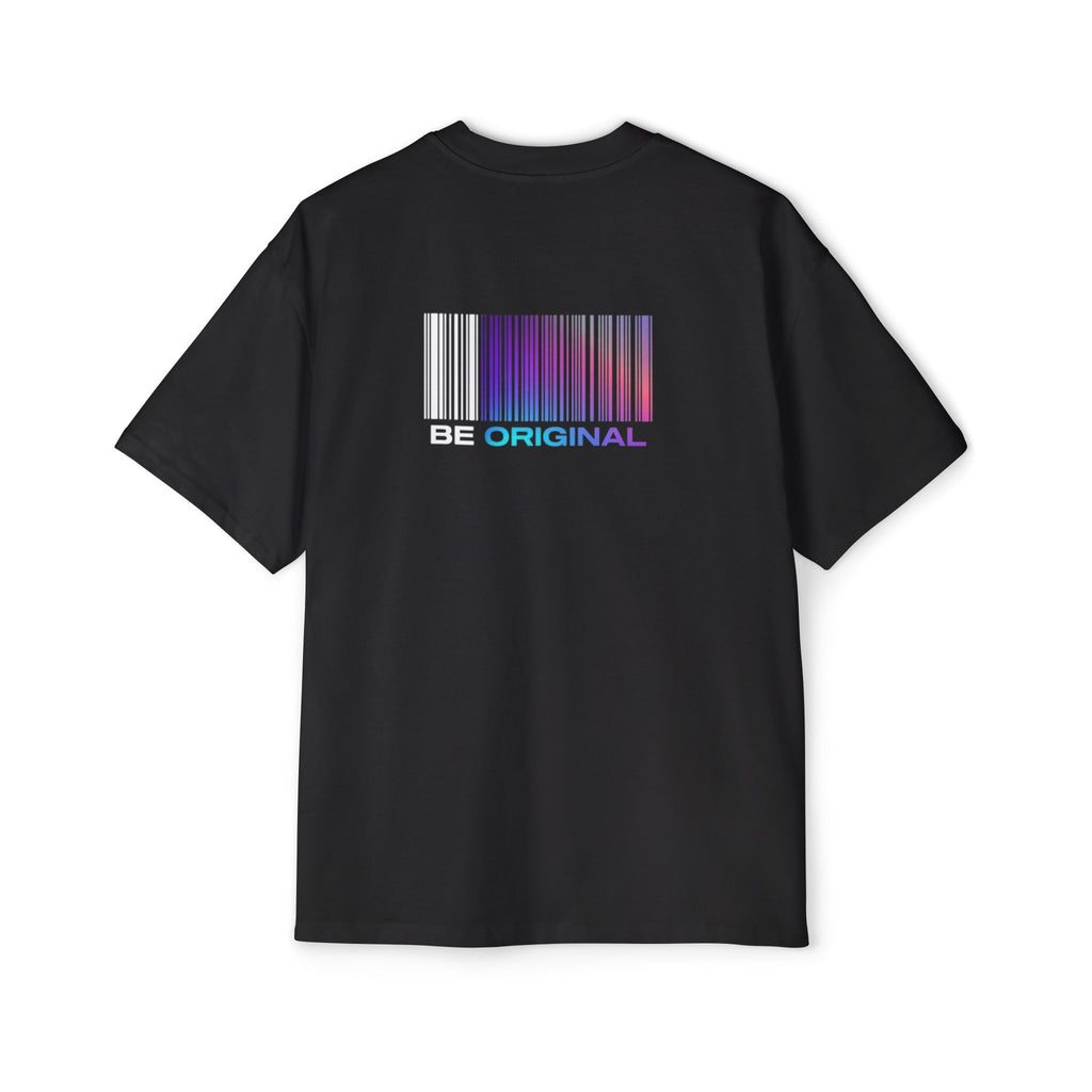 Be Original Oversized Tee — Black Graphic Men’s T-Shirt