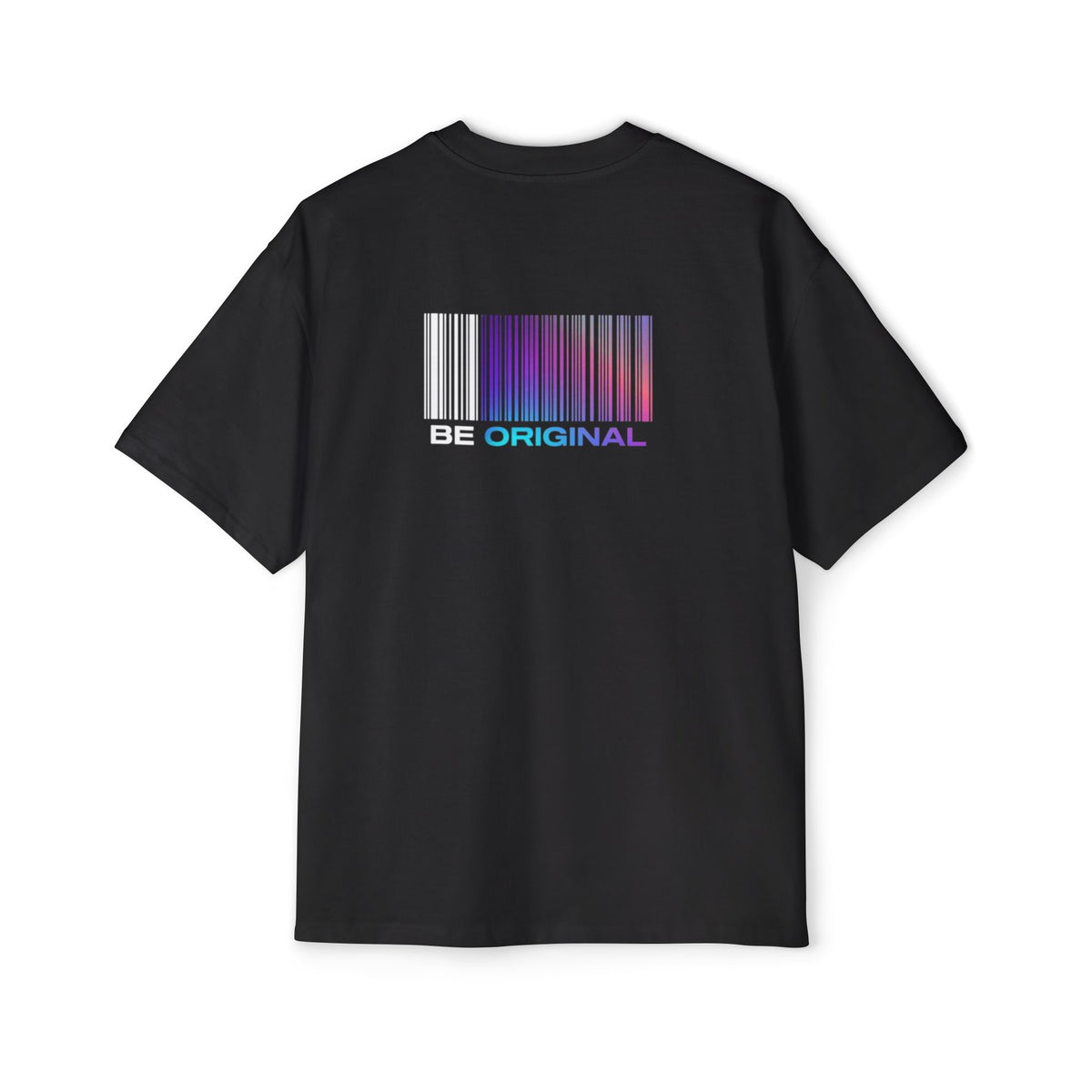 Be Original Oversized Tee — Black Graphic Men’s T-Shirt