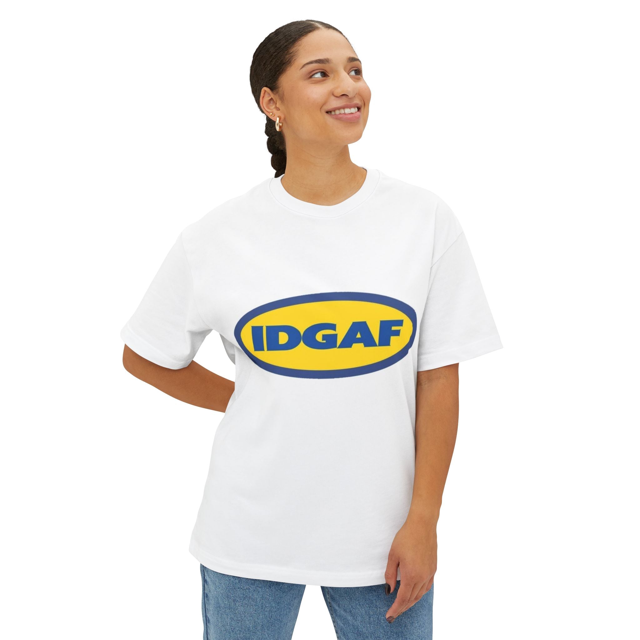 IDGAF Unisex Oversized Boxy Tee