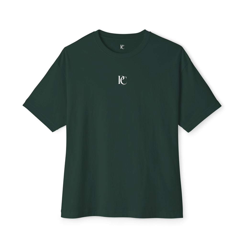 Chosen one Boxy Tee — Forest Green Oversized T‑Shirt