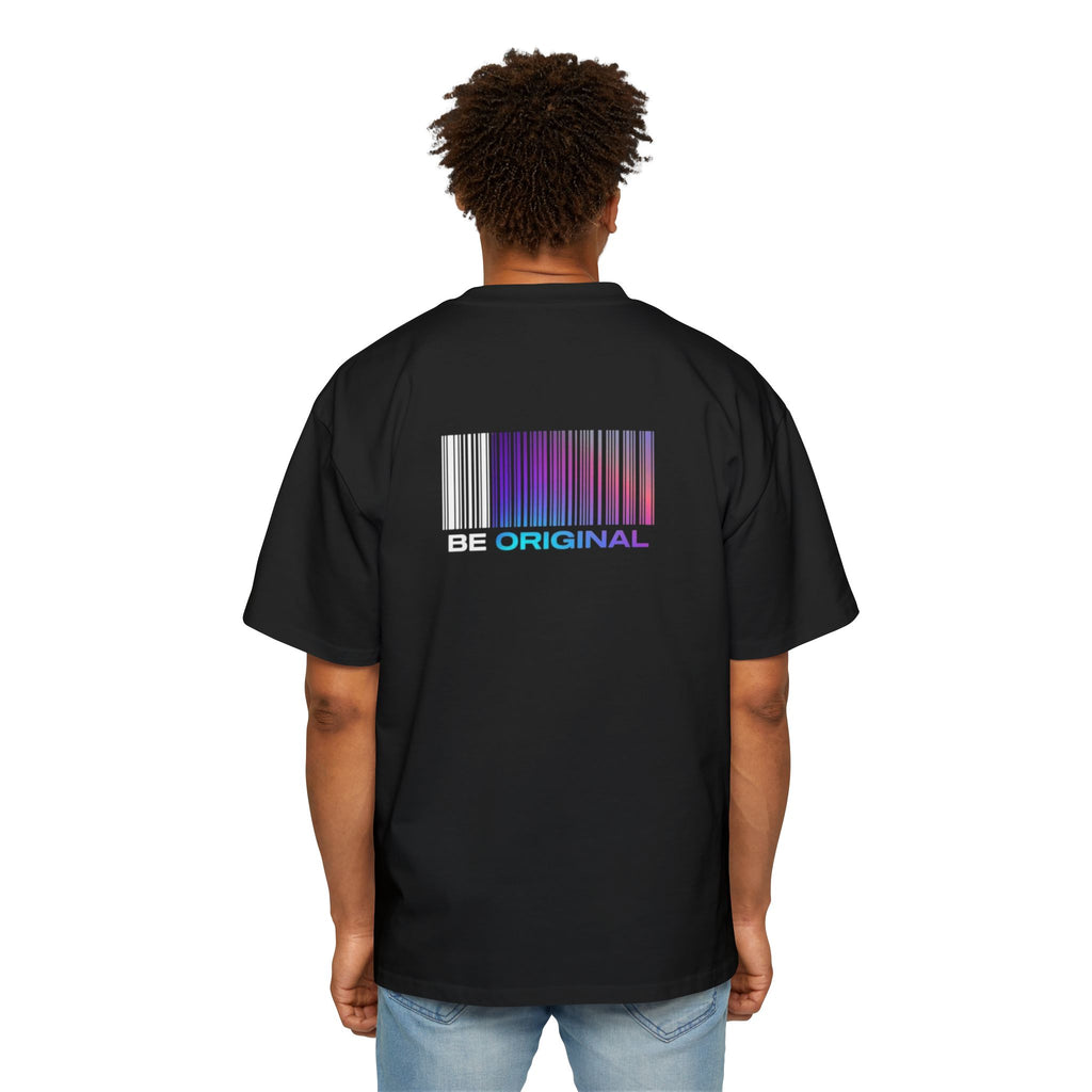 Be Original Oversized Tee — Black Graphic Men’s T-Shirt
