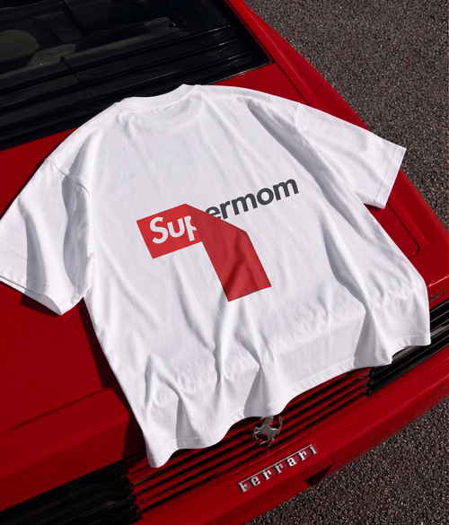 "Supermom"  oversized Tee