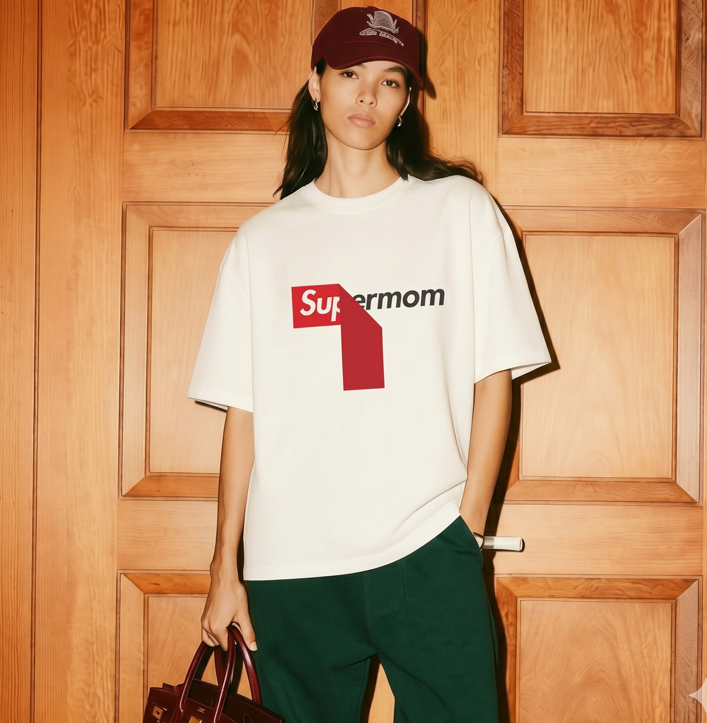 "Supermom"  oversized Tee