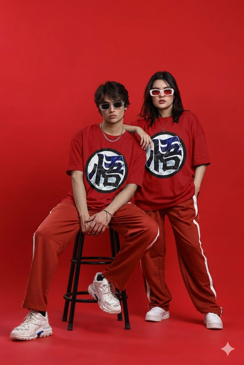 Dragon Symbol Oversized T- Shirt