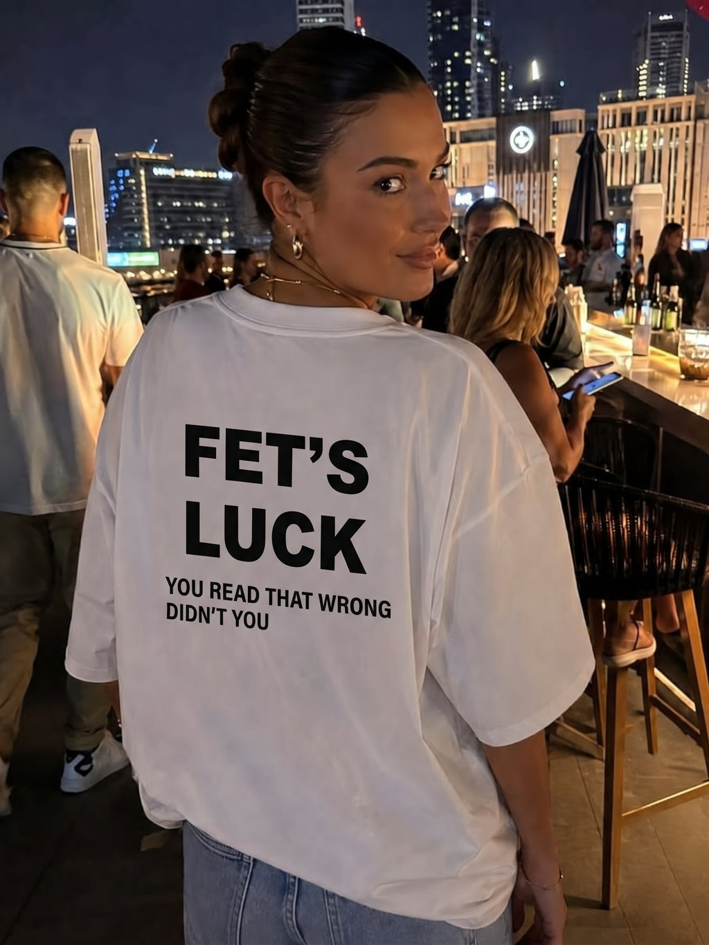 Fet's Luck —  unisex Oversized T‑Shirt